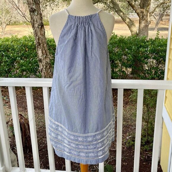 Vineyard Vines Sandbar Stripe Embroidered Dress - Picture 2 of 6